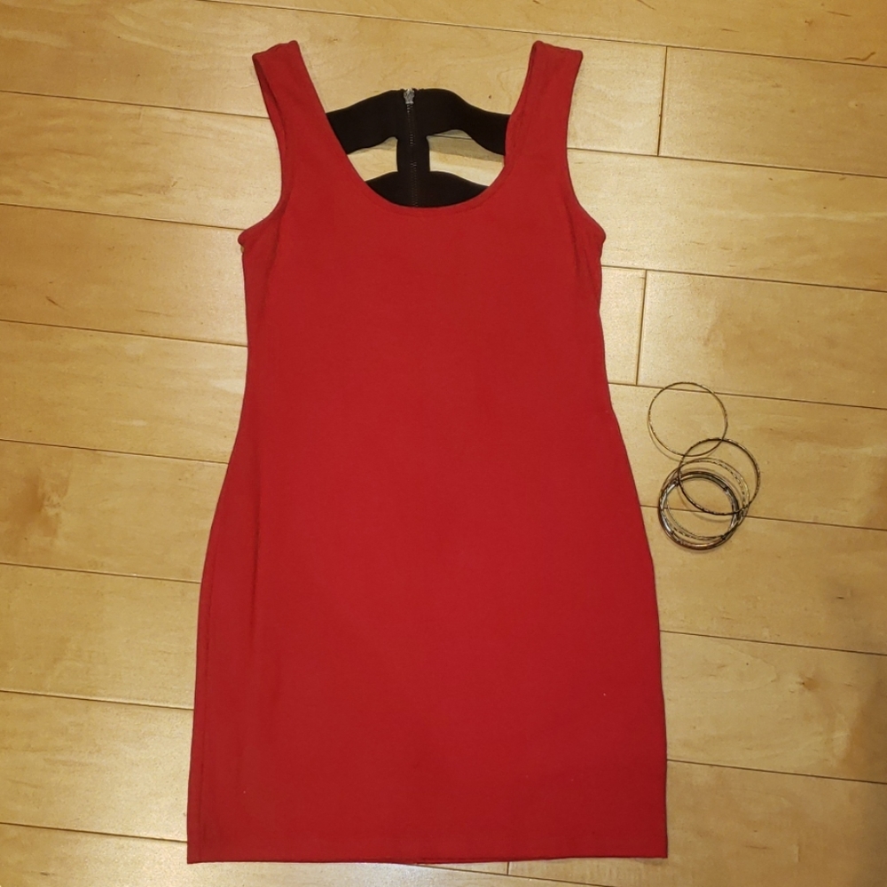 Sexy red cocktail dress